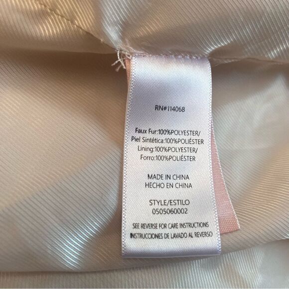 Love, Whit by Whitney Port Cream Sherpa Jacket Size Medium - Picture 11 of 11